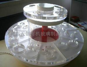 【有機玻璃旋轉展示架】廣闊的商場前景外觀美麗